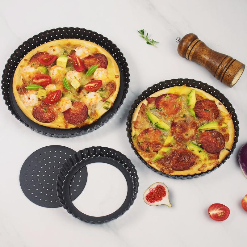 5 8 9 Inch Round Pizza Pan with Holes Steel Nonstick Baking Tray for Oven Perfect for Cheese Pizza