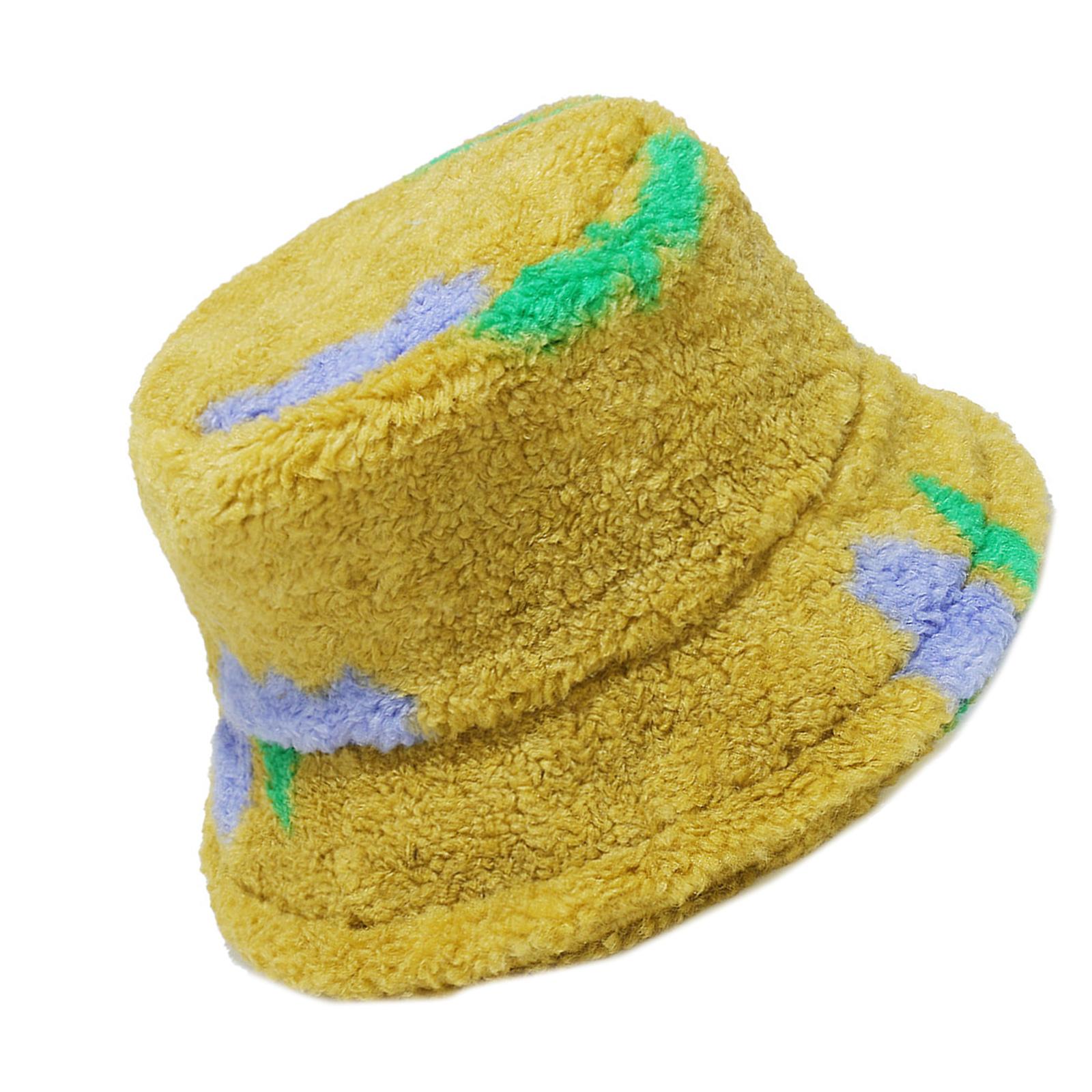 

Панама из искусственной овчины, ветрозащитная зимняя шапка-бини для активного отдыха и защиты от холодной погоды жёлтый