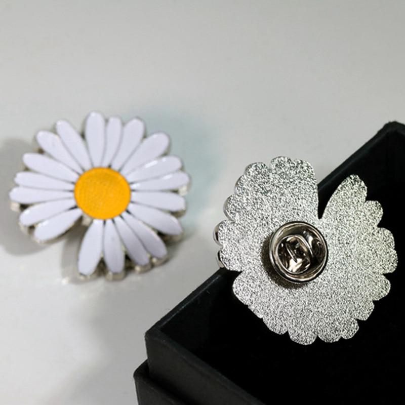 Broches Marguerite - Lot De 6 Pièces, Diamètre 35 Mm, Alliage Qualité, Sans Couture - Pour Vêtements, Sacs, Cadeau Femme