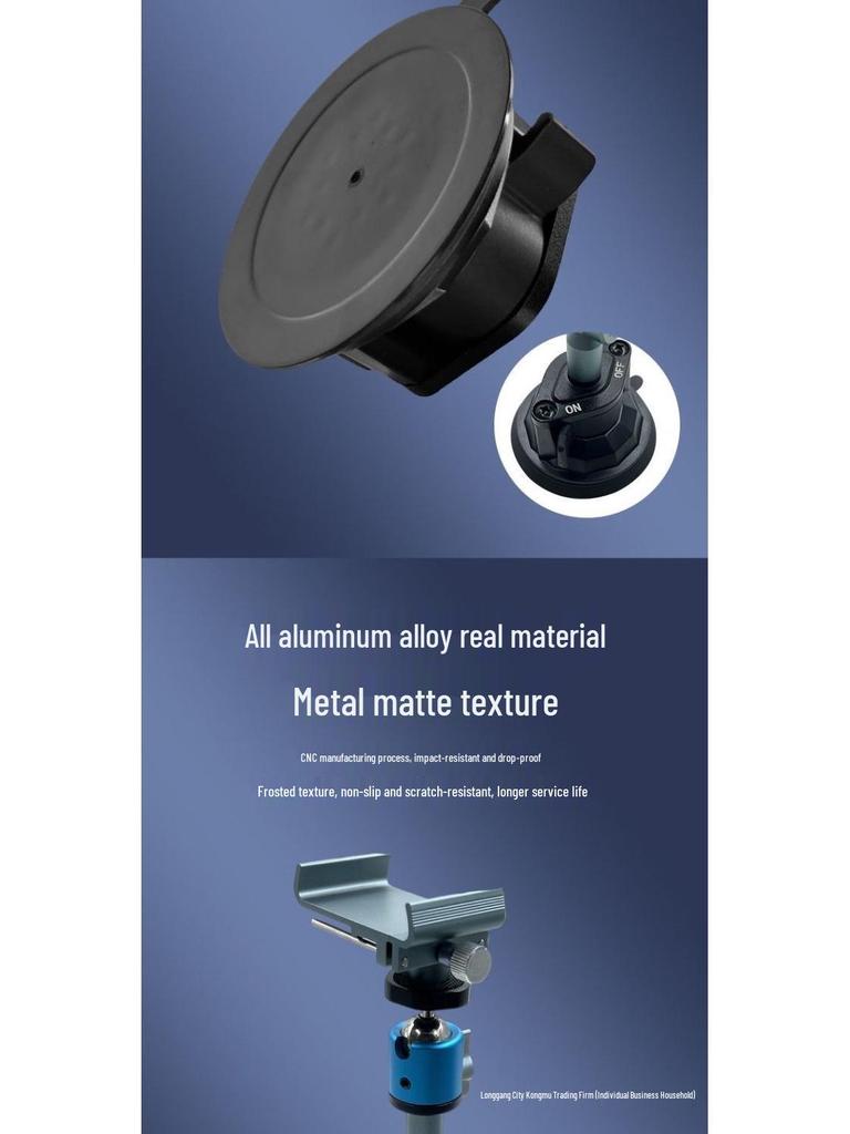 Anti-Shake Suction Cup Phone Holder for Car and Sports Live Streaming