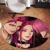 Miromabby (1) Round Office Rug Decorative Floor Rug for Office Bedroom Living Room and Home Space