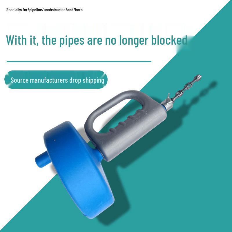 Hand-Crank Steel Wire Plunger for Clog Removal