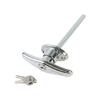 Rustproof Zincs Alloys Garage Lock T Handle Design 2 Key Included For Effortlessly Installation And Security