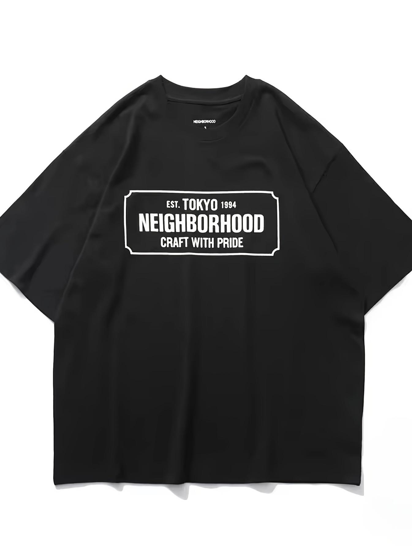 Tokyo Neighborhood Graphic T-shirt - Minimalist Japanese Design Cotton Tee S