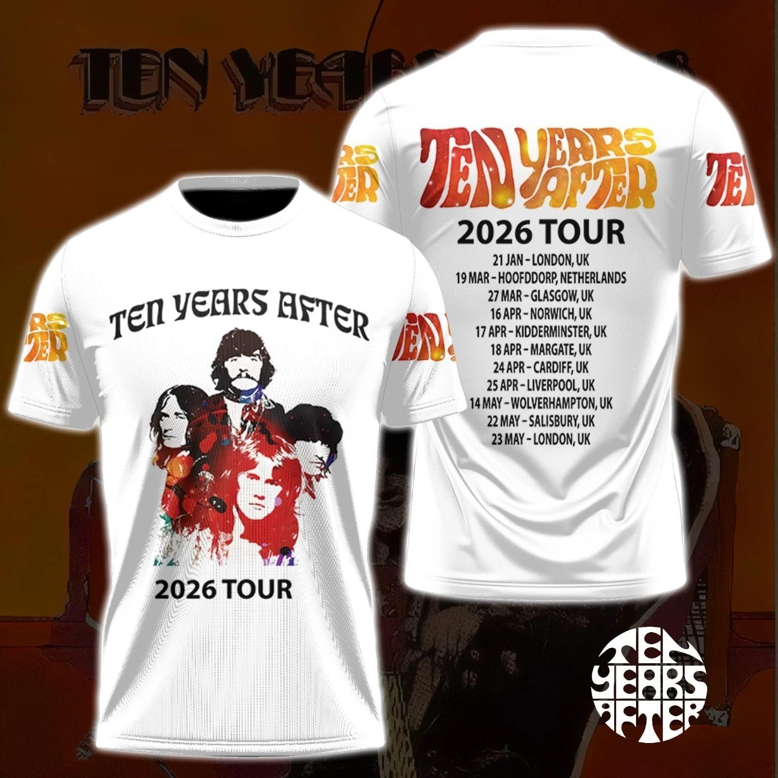 Ten Years After 2026 Tour Shirt aop 3D size S-5XL PP2954 XXXL