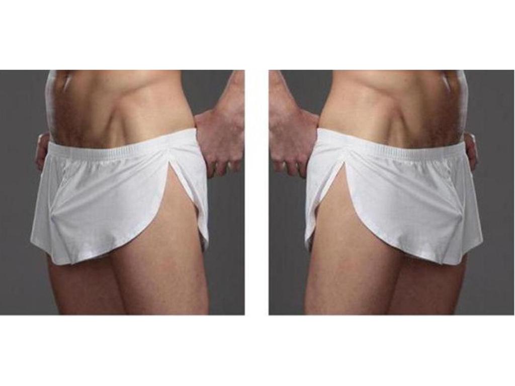 N2N Men's Silky Arrow Print Underwear - 3 Pack of Sexy Round-Edge Shorts
