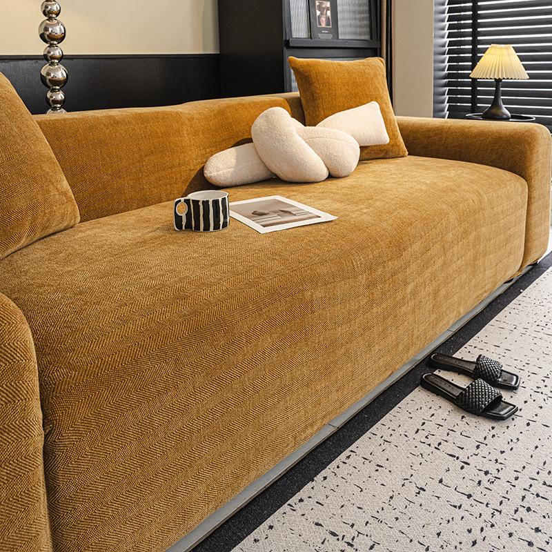 Retro Herringbone Sofa Cover Universal All Inclusive Thickened Anti Cat Scratch Elastic Cover Anti Slip Sofa Protective Cover