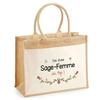Beach Bag - PLANETEE - Jute with a Pocket of a Top Midwife - Cotton - Multicolored - 43x33 Cm