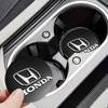 For Honda New Car Cup Holder Anti-Slip Silicone 7cm Insert Coaster Mat Universal Car Accessories Black Fit LG Most Cars