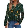 Women's Printed Long Sleeve Shirts Elegant Casual Tops Trendy Shirts Tops