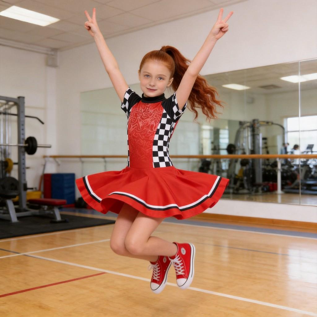 Vestito Cosplay Ragazza Corridore in Tessuto di Poliestere Per Spettacolo Teatrale per Bambini