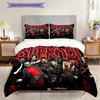 Metal Bands Dark Artistry Bedding (1 * duvet cover + 2 * pillowcase, without core) 2D Flat Bedding set Duvet cover and pillowcase Soft and comfortable