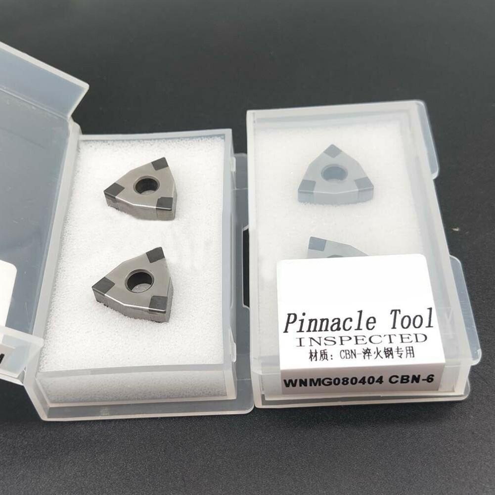 2PCS WNMG080404 CBN WNMG431 CBN Boron Nitride  Insert for Steel,cast Iron