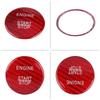 Carbon Fiber Engine Start Button Start Stop Button Cover Trim