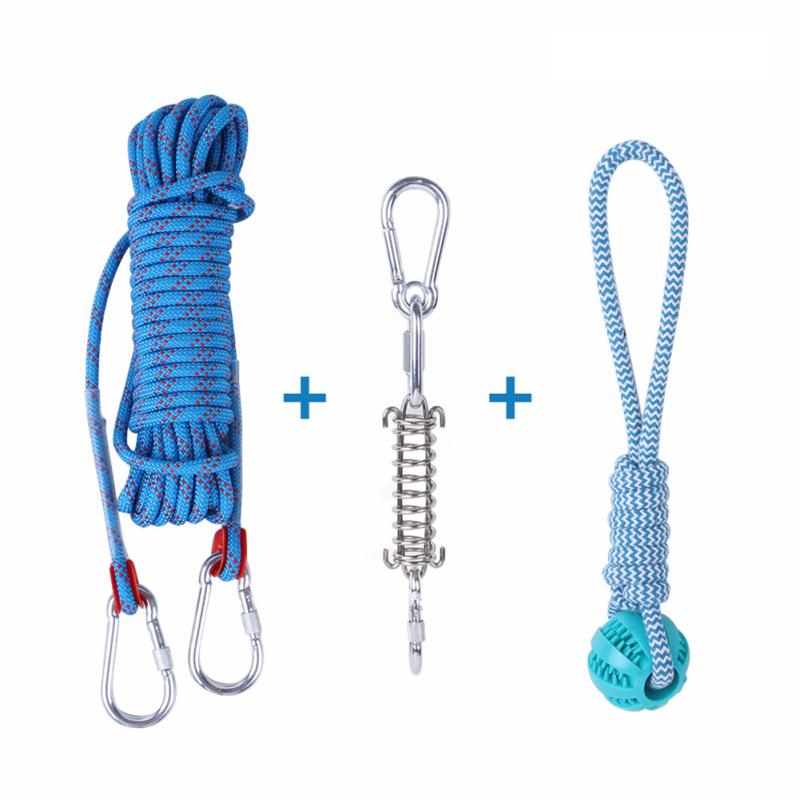 Outdoor Hanging Exercise Rope Spring Pull Tug Muscle Builder Good Exercise Tools For Dogs All Ages