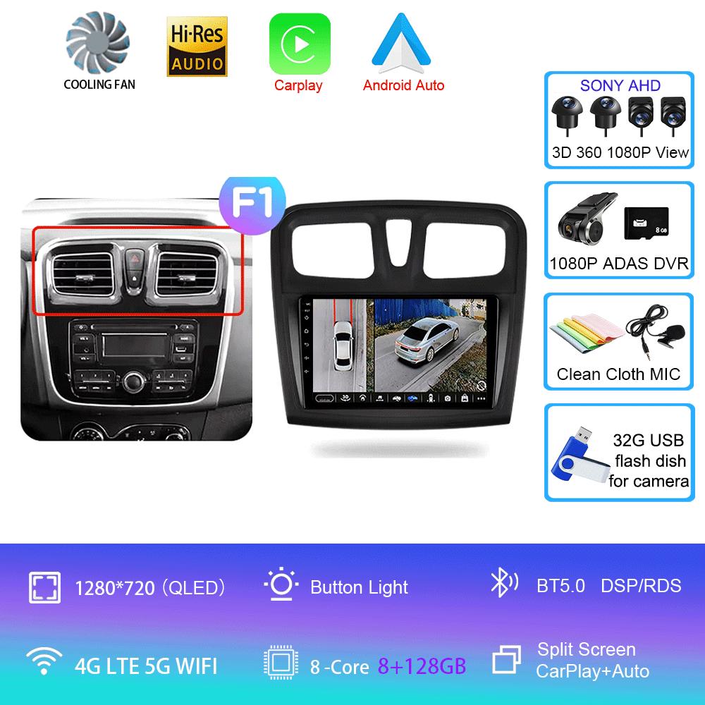 Android 14 Car Radio For Renault Logan 2 2012 - 2022 Sandero 2 2013 - 2022 Multimedia Video Player Navigation stereo GPS No 2din