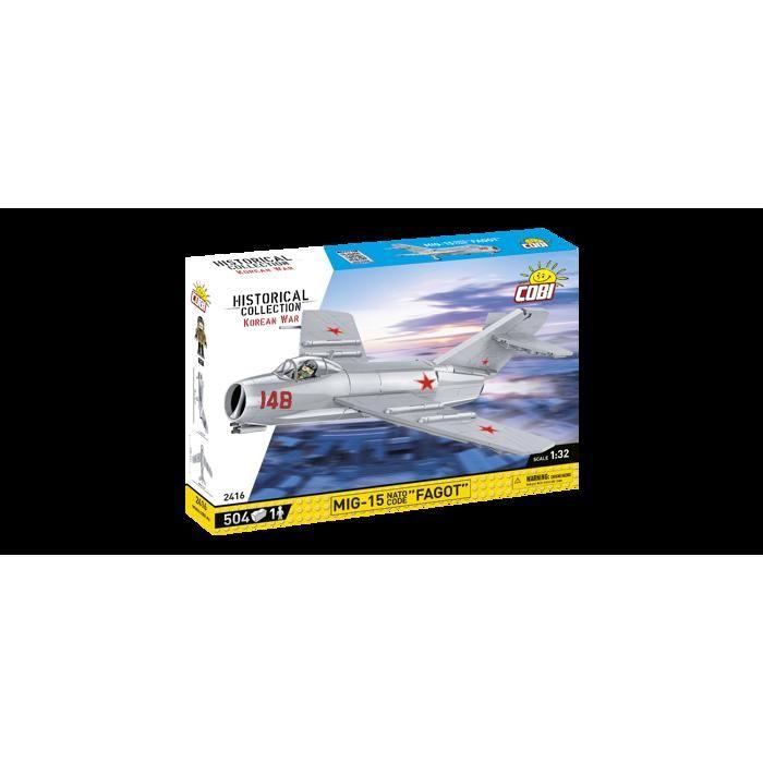 Maquette - cobi - 2416 - mig-15 nato code "fagot" - 504 pièces - plastique - à monter soi-même