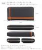 Popular among junior and senior high school long PU double round [DAYLIGHT] students Men's wallet, leather, line, zipper, dl-1038, black/blue