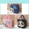 Bolsa Lancheira Panda Fofo Pano Oxford Estilo Desenho Animado Bolsa Térmica Para Trabalhadores de Escritório e Estudantes Venda por Atacado