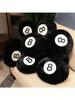 1pc Decorative Billiard 8 Ball Pillow Soft Plush Throw Cushion For Home Pool Table