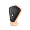 Solid Wood Goat Horn Necklace Display Stand Portrait Neck Mold Jewelry Stand Necklace Jewelry Window Storage Model Stand