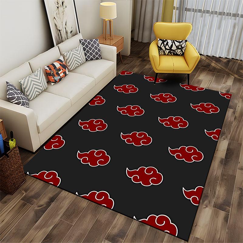 Red Cloud Pattern Carpet Design suitable as a non-slip mat for the living room or bedroom sofa