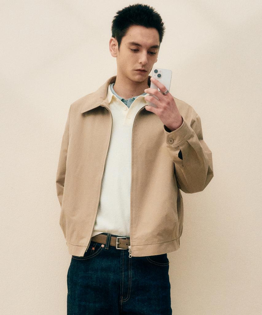 Plac Cotton Blouson Jumper Beige
