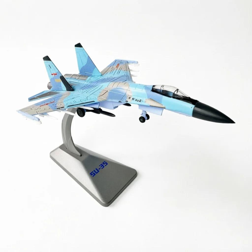 1/144 Scale Model Airplane Air Force Su35 Fighter Air Force Su35 Fighter Metal Collectible Aircraft with Base Souvenir Hobby