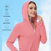 Summer Women's Sun Protection Clothing Large Size Women's Thin Jacket UV Protection Outdoor Long-sleeved Windbreaker
