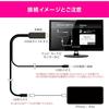 Kashimura HDMI Conversion Cable for iPhone with USB-C Relay, 1m Length, Supports Mirroring and Charging