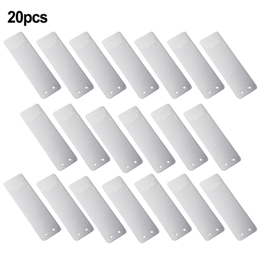 Bitki Etiketleri 82*25*0.5MM Alüminyum Su Geçirmez Su Geçirmez