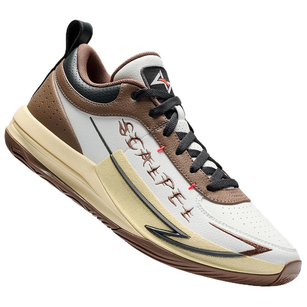 Anta Heren KAI 3 Zwart Wit Grijs Hoge Top Basketbal Sneakers 912611606S-4