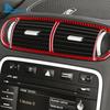 Real Soft Carbon Fiber Sticker For Porsche Cayenne 2003 2004 2005 2006 2007 2008 2009 2010 Center Air Vent Interior Accessories