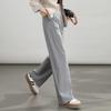 Women's High-Waisted Wide-Leg Draped Trousers