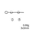 New Year's Day Jewelry Findings Small Torus Spacer Beads Accessories Parts Backpack Accessories