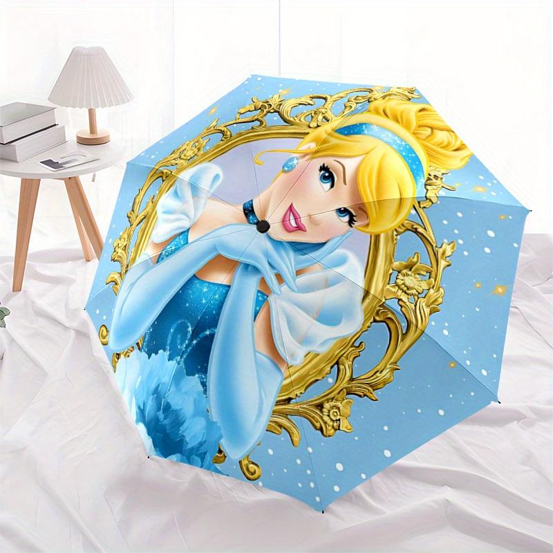 1pc Cinderella Automatic Folding Umbrella, 8-Rib Portable & Foldable Design, All-Season Use, Highqualityy0722050