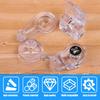 10-200Pcs Glass Retainer Clips Kit with Screws for Fixing Glass Cabinet Doors Windows Home Improvement Hanging Hardware Tools