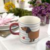 Creative Cute Dachshund Cute Dog Ceramic Mug Long Handle Water Cup Office Cup Coffee Cup Souvenir