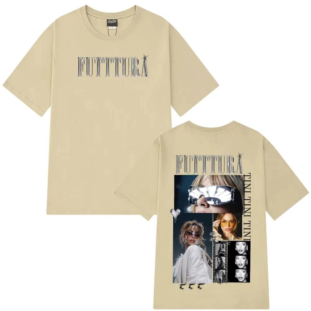 Tini Stoessel Futtura Album Tour 2026 Graphic TShirt Unisex Fashion Summer Cotton Trendy Casual Women And Men Tshirts