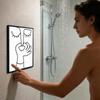 Toilet Wall Decor Funny Humorous Aesthetic Paintings Bathroom Art Signs for Home Apartment Restroom Door Family Friends Gift