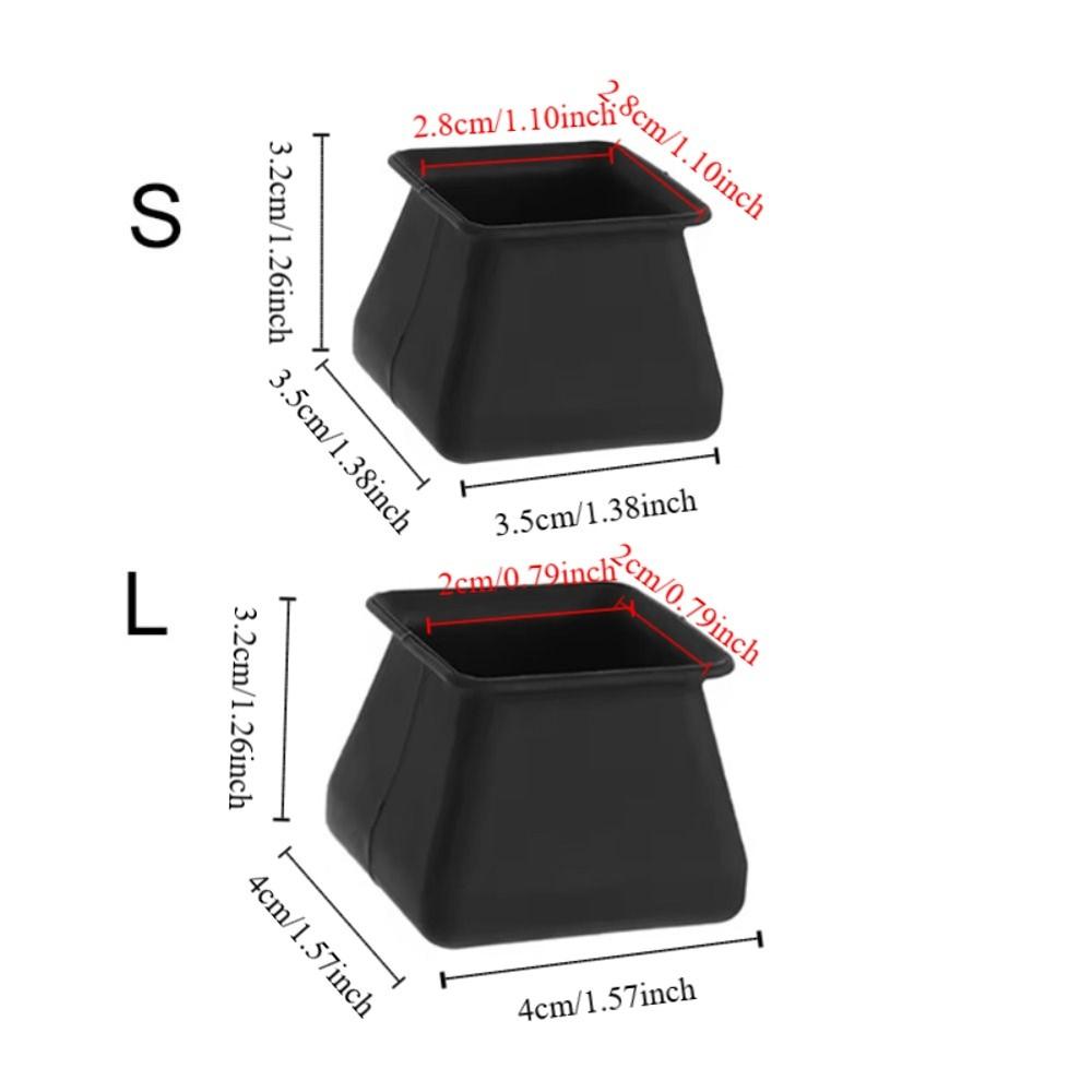 24PCS Non-slip Furniture Legs Protectors Noise Reduction Table Feet Cover  Hardwood Floors