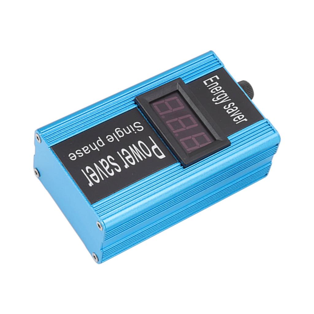 Power Saver Aluminium Alloy 100KW Voltage Value Display Electricity Energy Saver with Plug for Home