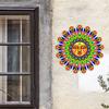 Metal Sun Flower Wall Art Decoration Sun Face Flower Metal Wall Sculpture Sun Face Flower Wall Decor Outdoor Decoration