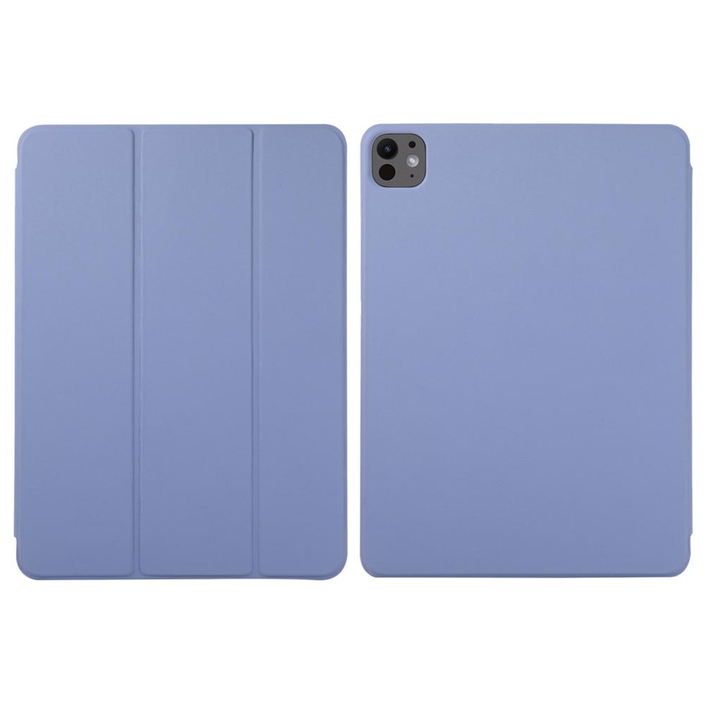 For iPad Pro 11 (2025)/11 (2024) Case PU Leather Tri-Fold Stand Magnetic Closing Tablet Cover
