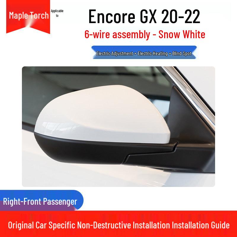 Electric Rearview Mirror Assembly for 2020-2022 Buick Encore GX: Adjustable & Reflective.