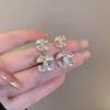 Exquisite French Zircon Earrings - Super Sparkly Diamond Studs - Light Luxury, High-End Fashion for Women