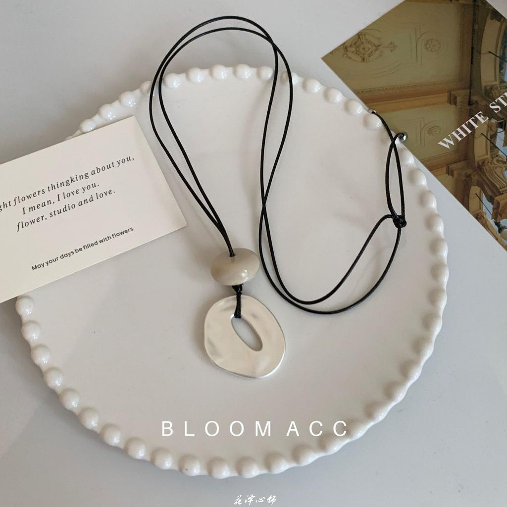 New Irregular Pendant Necklace for Women Exquisite Simple Rope Chain Long Necklace Adjustable Casual Versatile Accessories Gifts