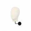 WallMounted Mannequin Head TextilecoveredCovered WallAttached Black Metal Hat Display
