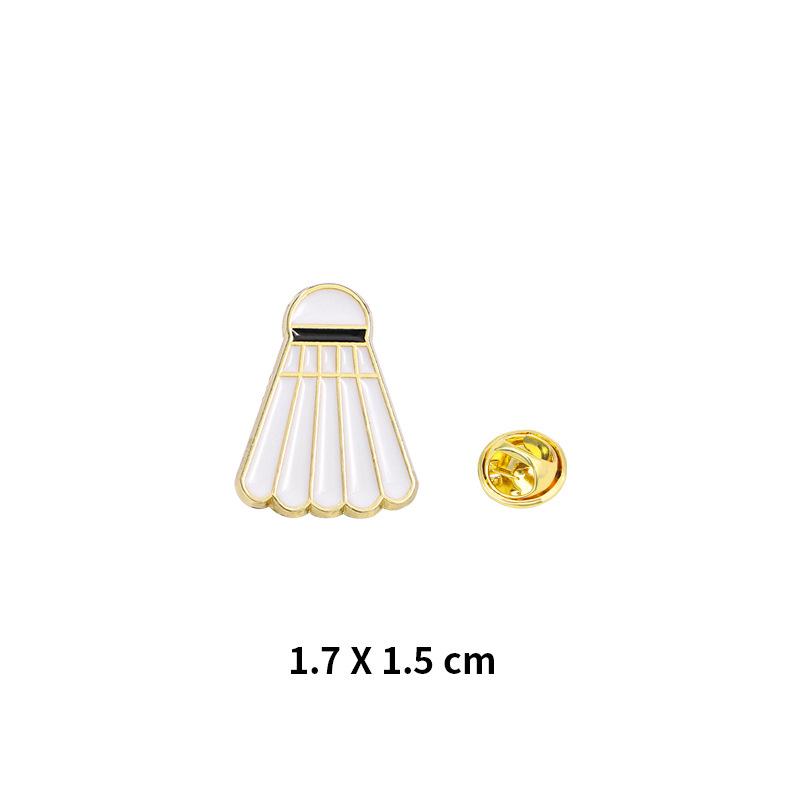 1 peça distintivo de metal para basquete, futebol, badminton, mochila de estudante, chapéu, casaco jeans, decoração faça você mesmo, alfinetes de lapela, broche de casal para meninos