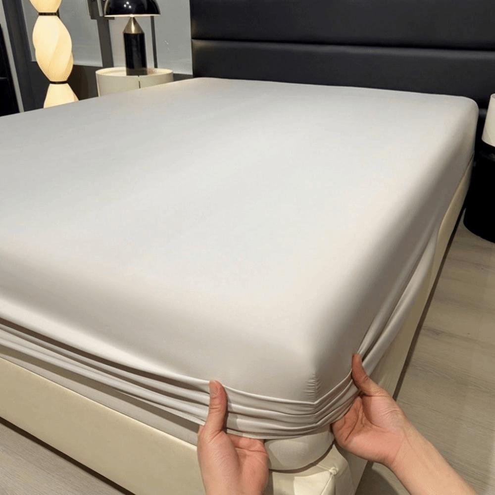 Ice Silk Cooling Fitted Sheet Elastic Band Bed Sheet Breathable Mattress Cover  Home 120x200cm